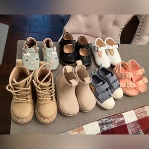 Toddler girl shoe bundle size 6, euro 22 and 23. Zara Cat & jack, Old Navy